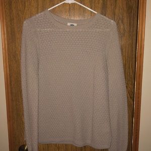 Size large taupe waffle knit sweater